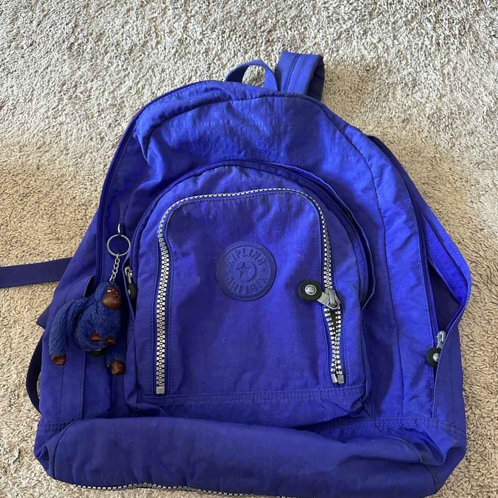 Kipling Unisex Deep Purple Backpack